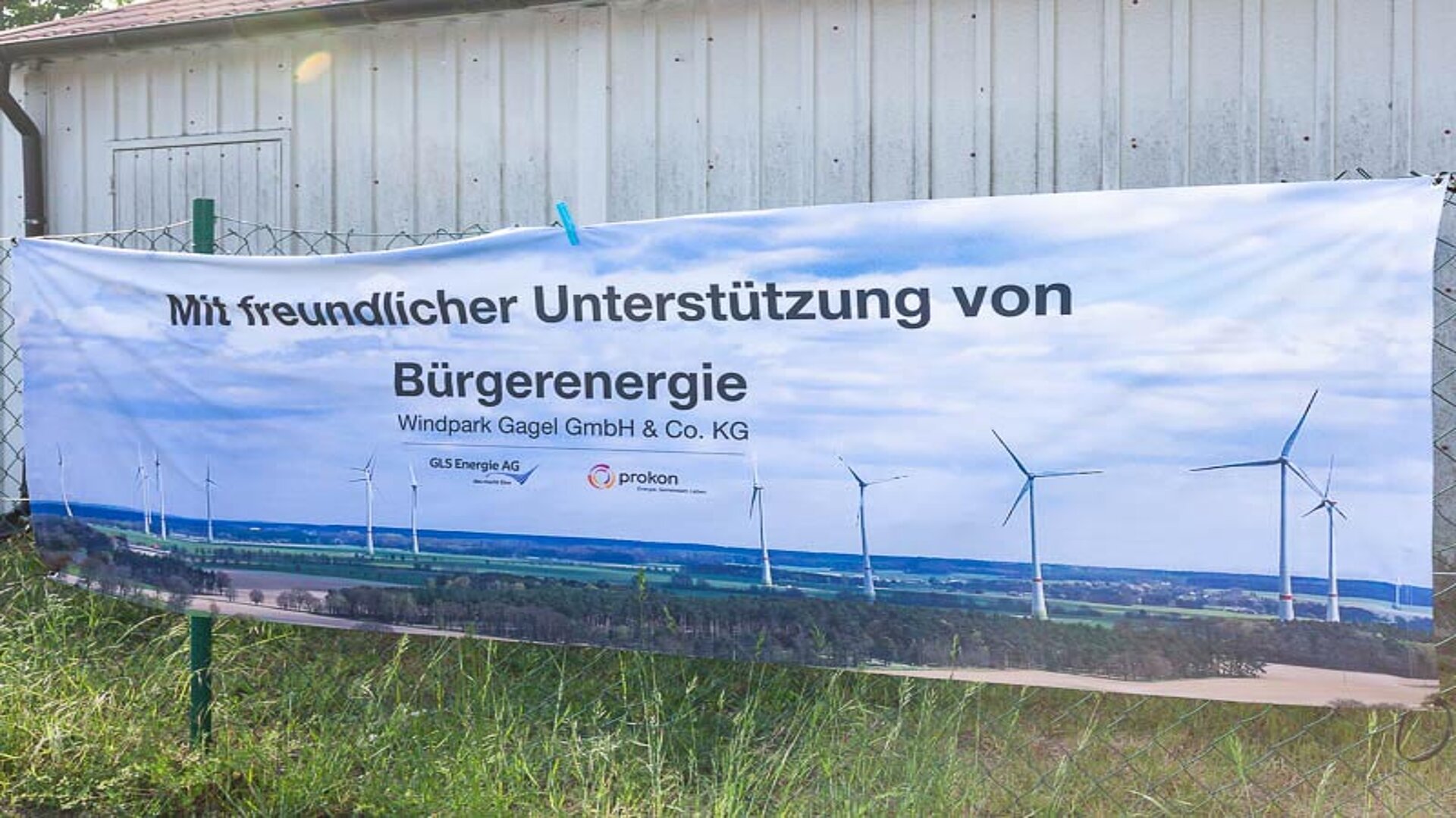 Banner Windpark Gagel